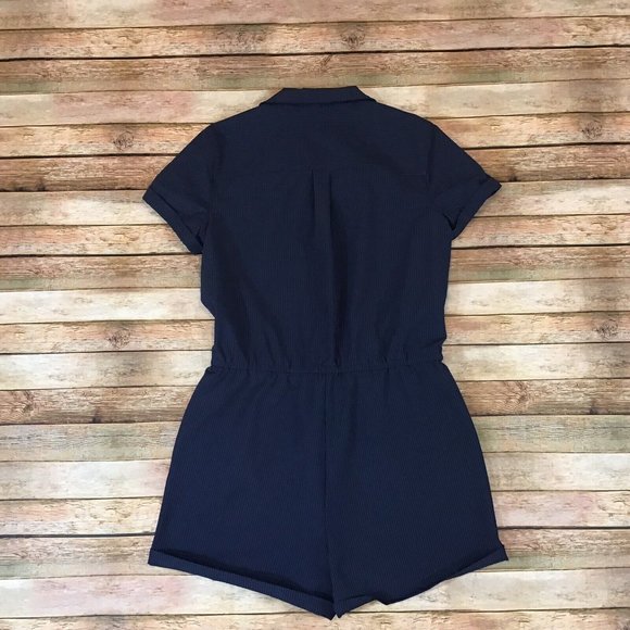 NWOT Southern Tide Womens Size M Medium Harli Seersucker Short Sleeve Romper - Picture 4 of 4